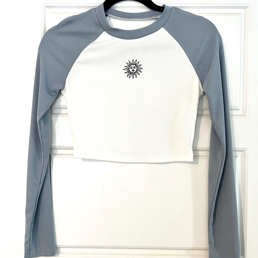 SHEIN L/S Raglan Tee: Size Small